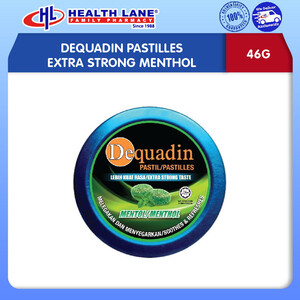 DEQUADIN PASTILLES EXTRA STRONG MENTHOL (46G)